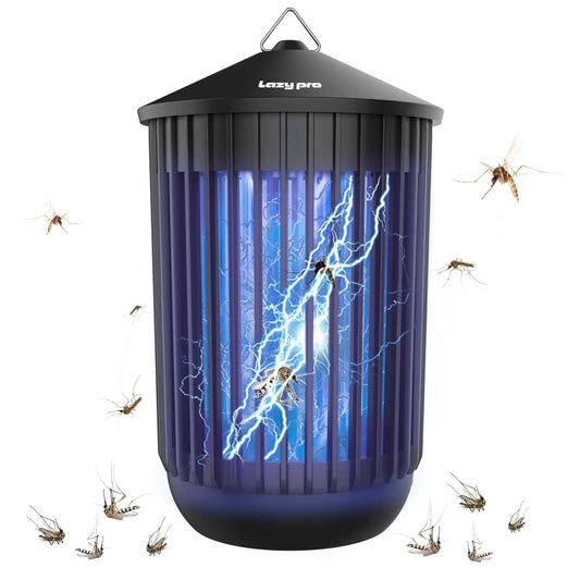 Lazy Pro ZAP X5000: Bug Zapper and Attractant, 20W Bulb, 5000V Grid, IPX7 Waterproof