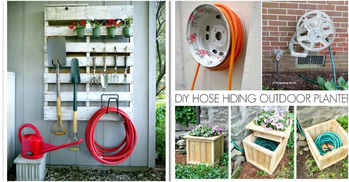 DIY Garden Hose Storage Ideas for Small Spaces - Lazy Pro