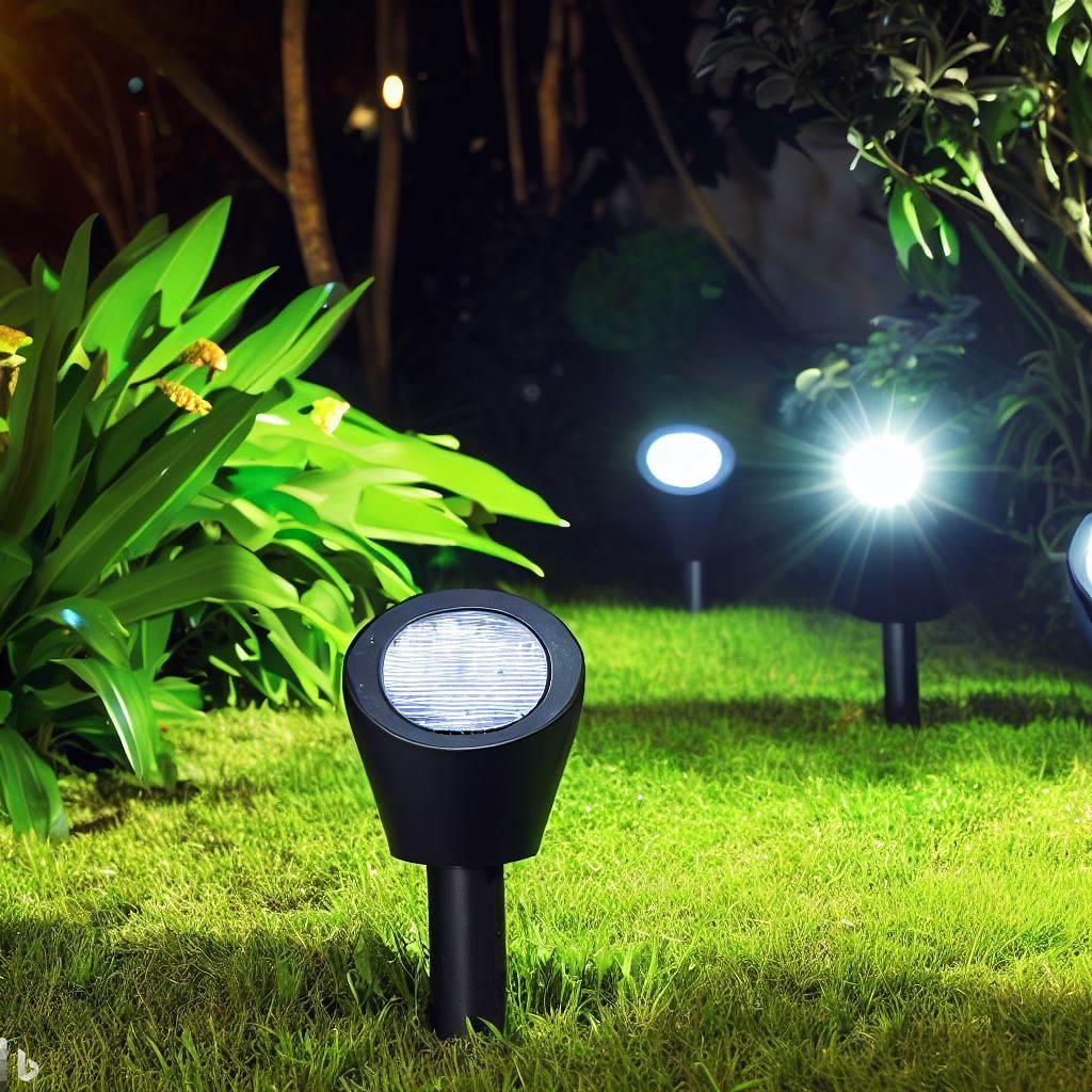 Solar Garden Spotlights - Illuminate Your Outdoor Space - Lazy Pro