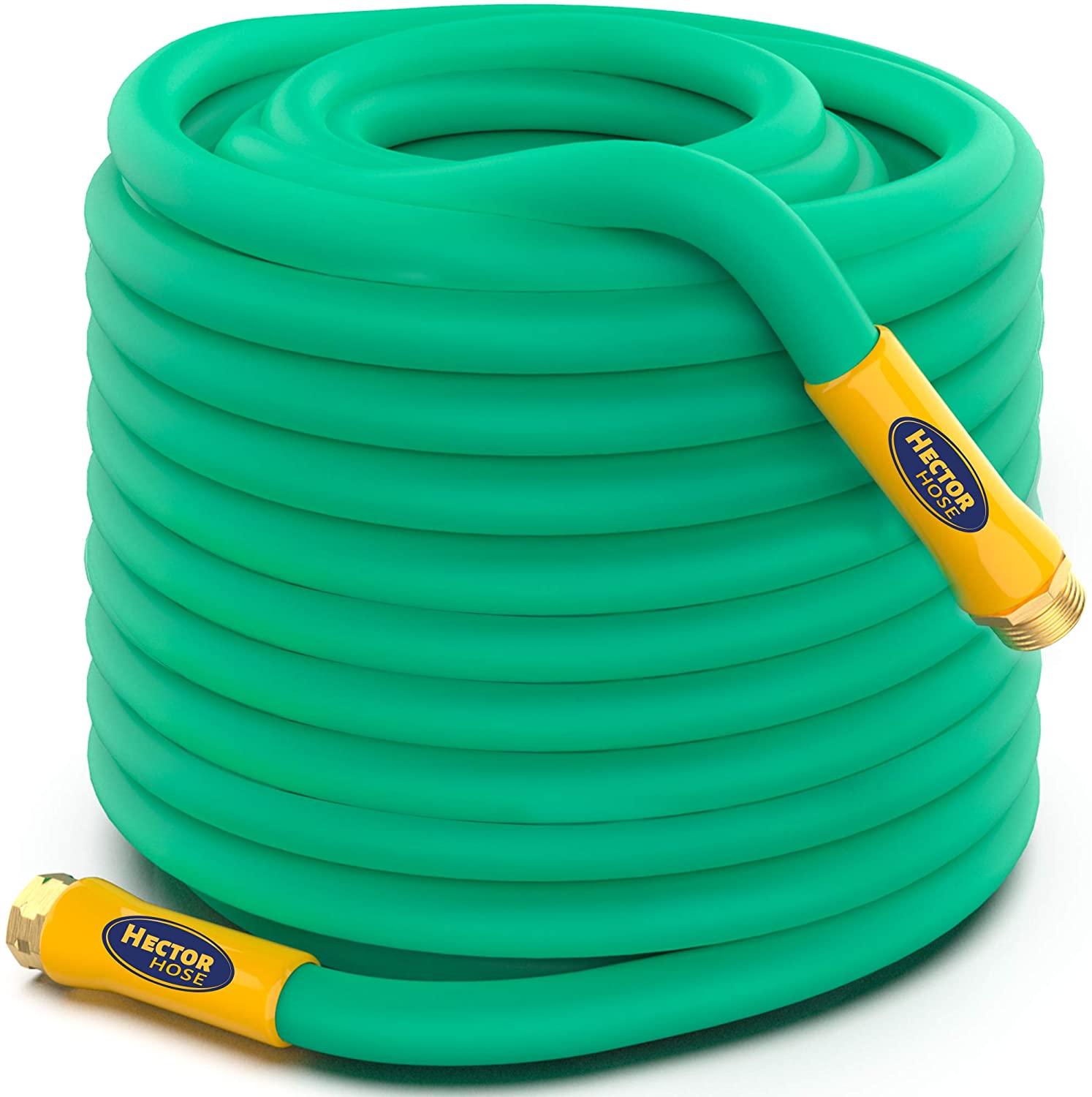 Drinking Water Garden Hose Safe with Solid Brass Fittings - Burst Strenght 500 psi Leak-Free 3 Layers - Lazy Pro
