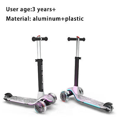 Lazy Bot™ 3 wheel scooter for kids ages 3-5years old,Boys and Girls Scooter with Light Up - Lazy Pro