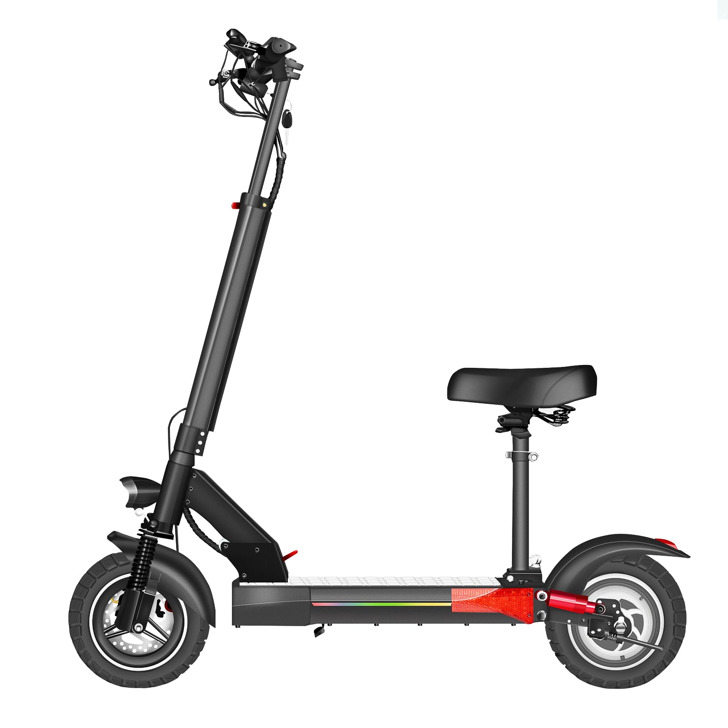 Lazy Bot™ 500W 48V 15AH 10 inch off-road foldable electric scooter for adult with APPS Max load 330lb Long Range - Lazy Pro