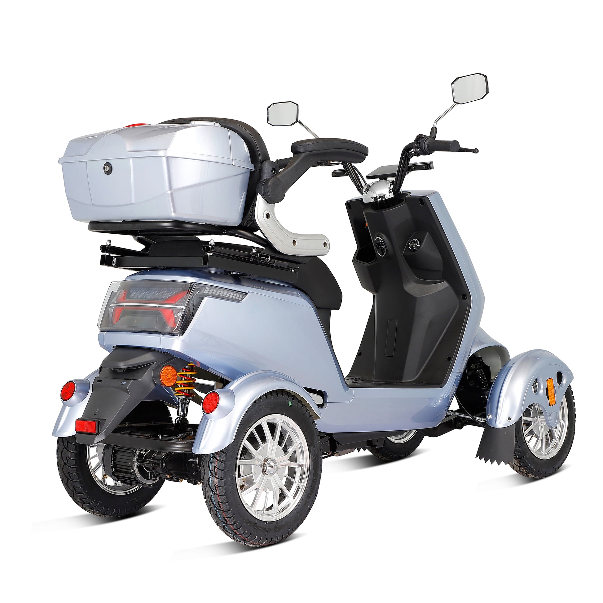 Lazy Bot™ ELECTRIC MOBILITY SCOOTER WITH BIG SIZE ,HIGH POWER (Silver) - Lazy Pro