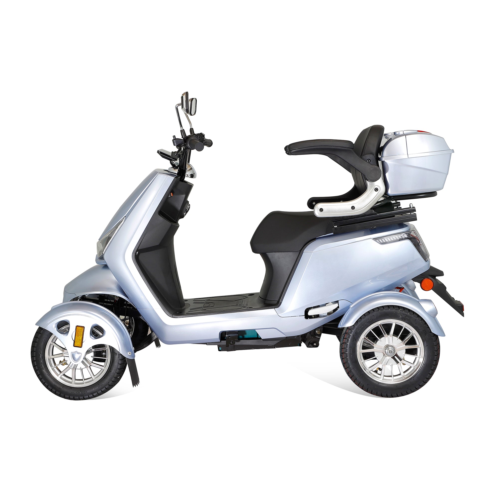 Lazy Bot™ ELECTRIC MOBILITY SCOOTER WITH BIG SIZE ,HIGH POWER (Silver) - Lazy Pro