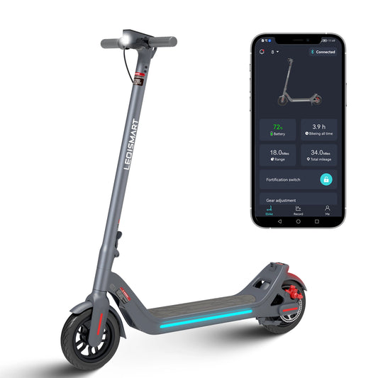 Lazy Bot™ Electric Scooter A8 350W 15.5 Mph 25 Miles Light Silver