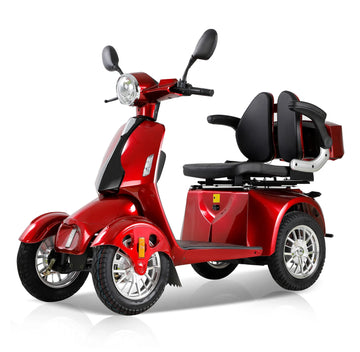 Lazy Bot™ Fastest Mobility Scooter With Four Wheels For Adults & Seniors, Red 800W - Lazy Pro