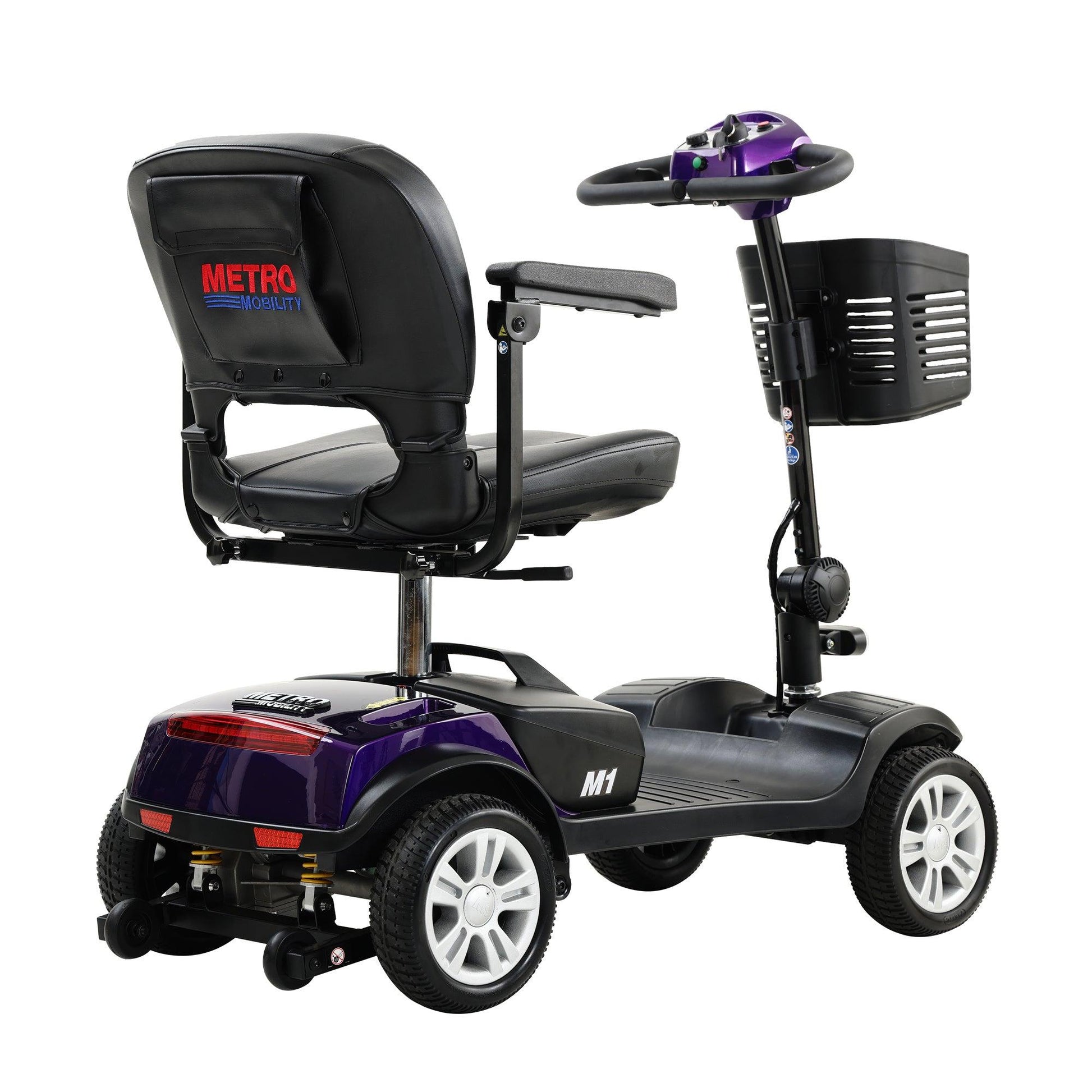 Lazy Bot™ Four wheels Compact Travel Mobility Scooter with 300W Motor for Adult-300lbs, Dark Purple - Lazy Pro