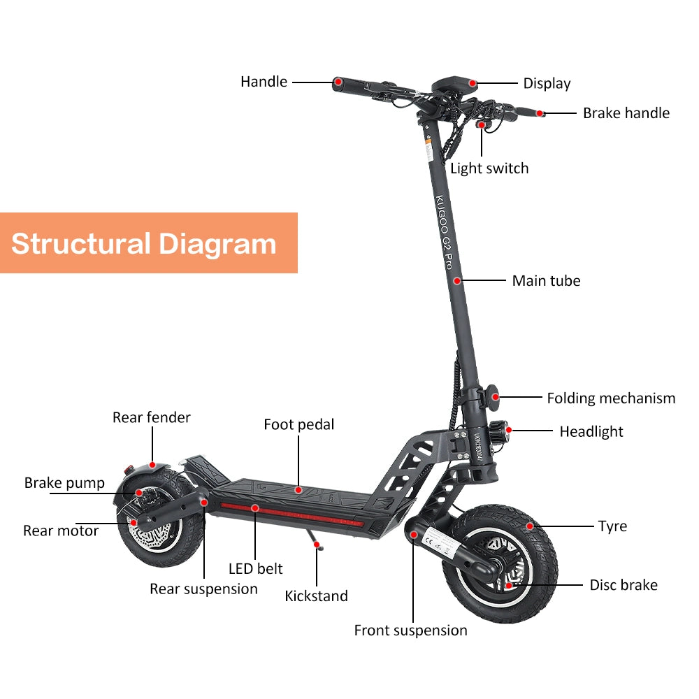 Lazy Bot™ G2 PRO 15ah 48v 800w Electric Scooter - Lazy Pro