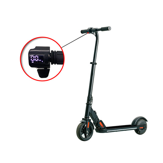 Lazy Bot™ Kids Electric Scooter Foldable 6.5 Inch Tire Colorful Rainbow Lights LED Display Adjustable Speed and Height Kids Age