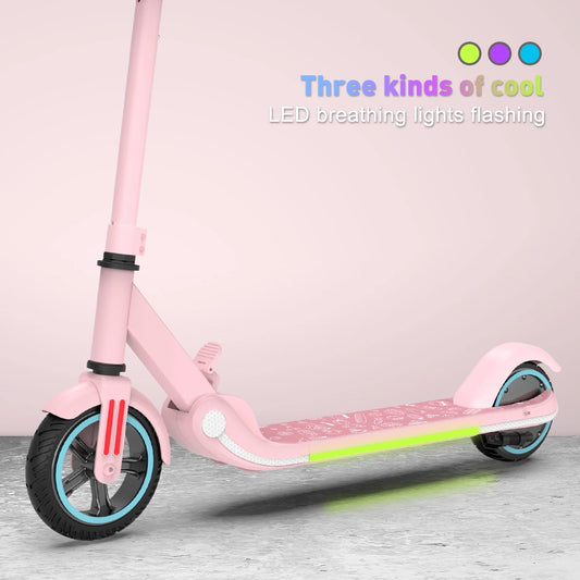 Lazy Bot™ Kids Scooter Boys Girls Adjustable Safety Two Wheels Kids Electric Scooter