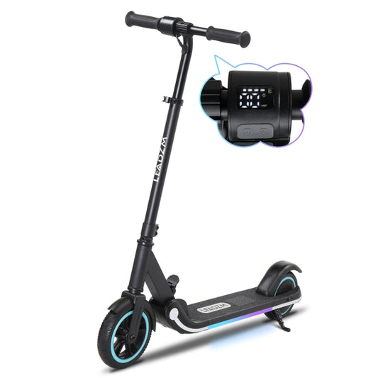 Lazy Bot™ M2 PRO Electric Scooter for Kids Aged 6-14, Hub Motor Max Speed 9.3 mph Ride Range 5 miles, Kids Scooter with 3 Flashing LEDs, Black