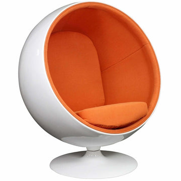 LazyBall - Eero Aarnio Style Ball Chair Orange - Lazy Pro