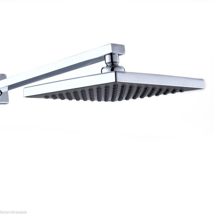 LazyBath™ 8" LED Rainfall Shower head Arm Control Valve Handspray Shower Faucet Set - Lazy Pro