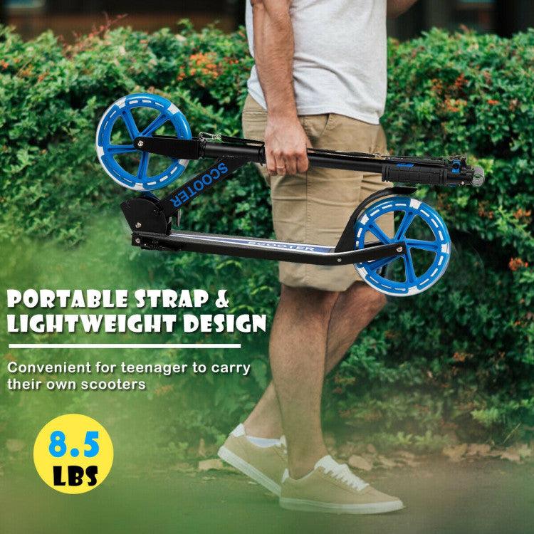 LazyBot™ Portable Folding Sports Kick Scooter with LED Wheels - Lazy Pro