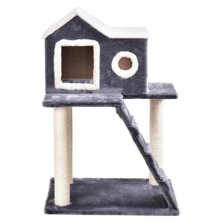 LazyCat™ 36 Inch Tower Condo Scratching Posts Ladder Cat Tree - Lazy Pro