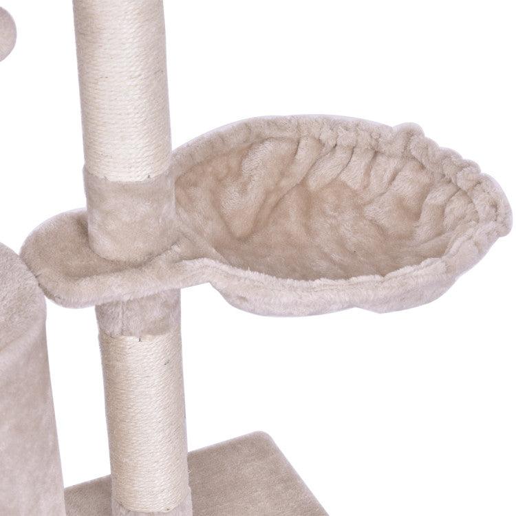 LazyCat™ 56 Inch Condo Scratching Posts Ladder Cat Play Tree - Lazy Pro