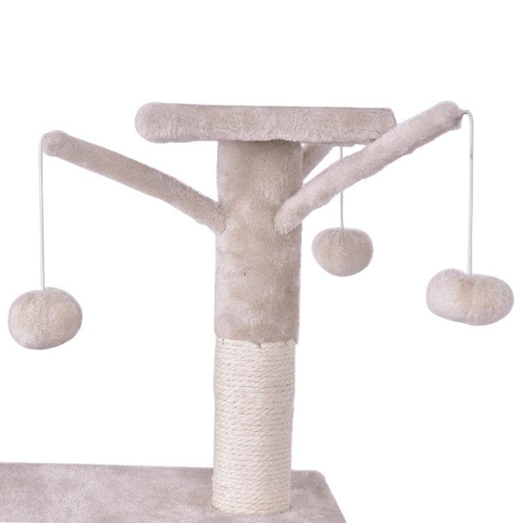 LazyCat™ 56 Inch Condo Scratching Posts Ladder Cat Play Tree - Lazy Pro