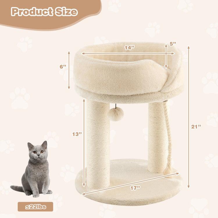 LazyCat™ Cat Climbing Tree with Plush Perchs and Scratching Post - Lazy Pro