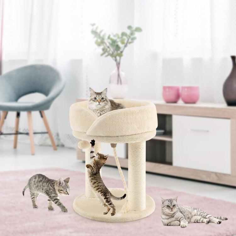 LazyCat™ Cat Climbing Tree with Plush Perchs and Scratching Post - Lazy Pro