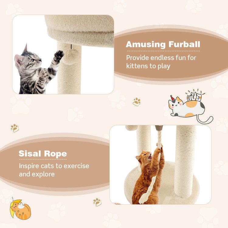 LazyCat™ Cat Climbing Tree with Plush Perchs and Scratching Post - Lazy Pro