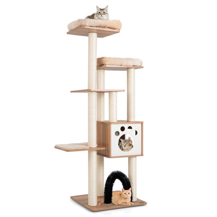 LazyCat™ Indoor Cat Tree Tower with Platform Scratching Posts - Lazy Pro