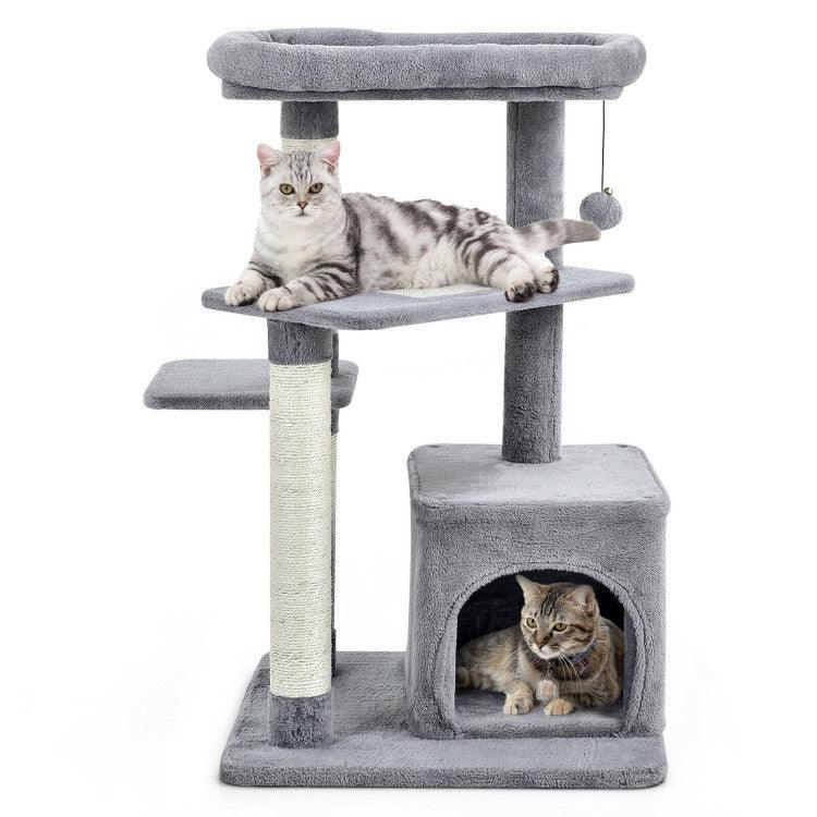 LazyCat™ Multi-layer Cat Tree with Perch and Hanging Ball - Lazy Pro