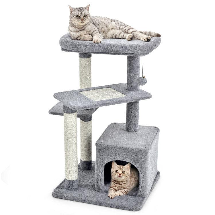 LazyCat™ Multi-layer Cat Tree with Perch and Hanging Ball - Lazy Pro