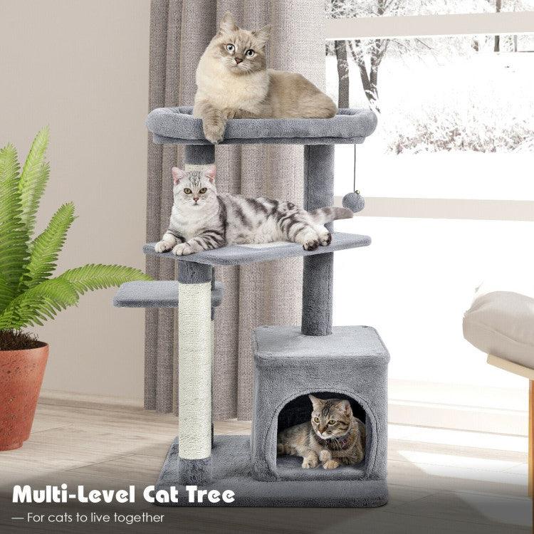 LazyCat™ Multi-layer Cat Tree with Perch and Hanging Ball - Lazy Pro