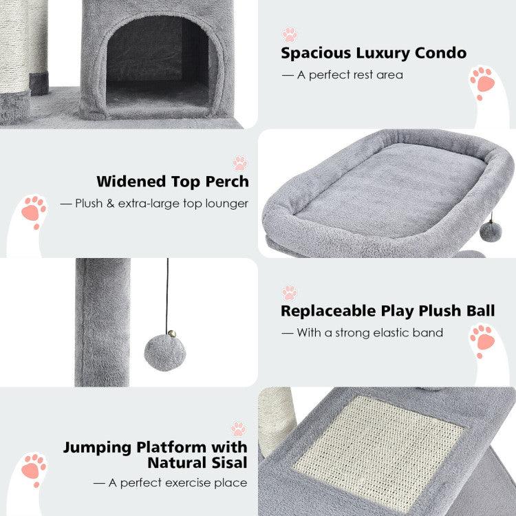 LazyCat™ Multi-layer Cat Tree with Perch and Hanging Ball - Lazy Pro