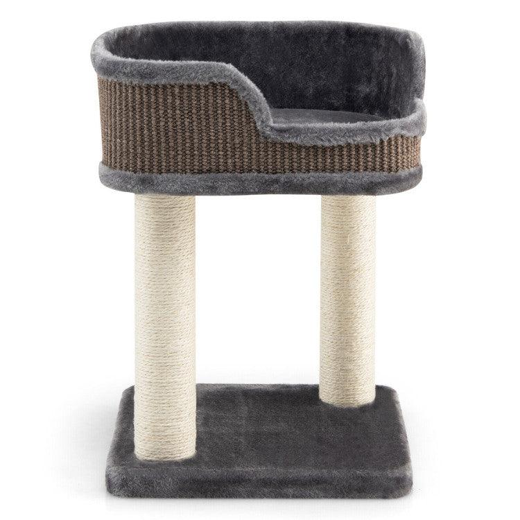 LazyCat™ Multi-Level Cat Climbing Tree with Scratching Posts and Large Plush Perch - Lazy Pro