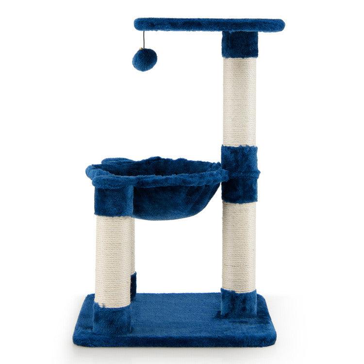 LazyCat™ Multi-level Cat Tree with Scratching Posts and Cat Hammock - Lazy Pro