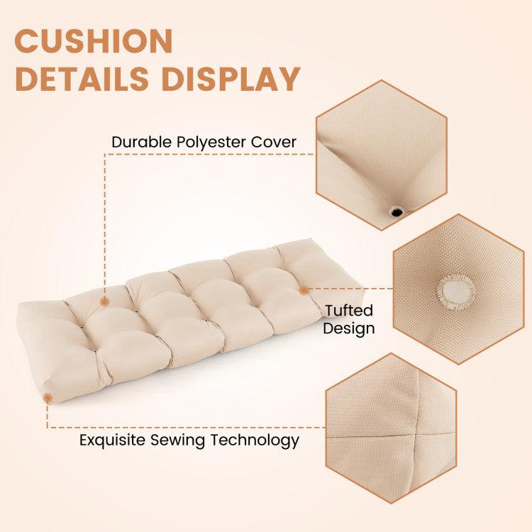 LazyChill™ Indoor Outdoor Tufted Bench Cushion with Soft PP Cotton - Lazy Pro