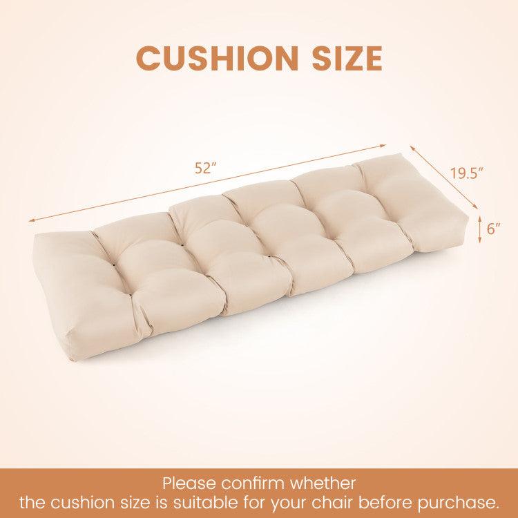 LazyChill™ Indoor Outdoor Tufted Bench Cushion with Soft PP Cotton - Lazy Pro