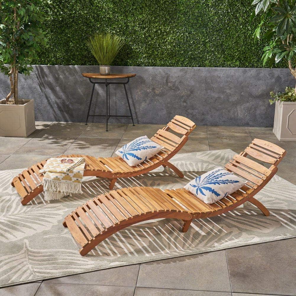 LazyChill™ Outdoor in Weatherproof Acacia Wood ，Patio Lounge Recliners，for Sunbathing Patio Lounge Chair - Lazy Pro