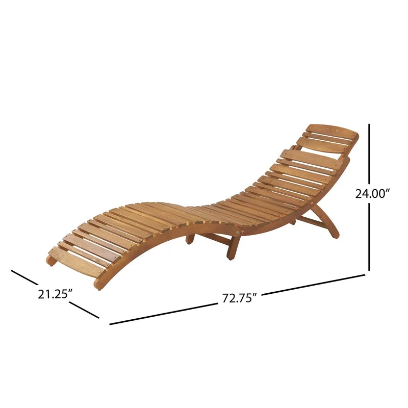 LazyChill™ Outdoor in Weatherproof Acacia Wood ，Patio Lounge Recliners，for Sunbathing Patio Lounge Chair - Lazy Pro