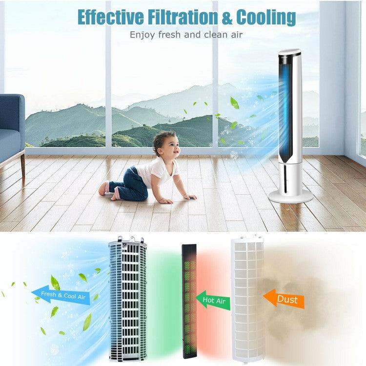 LazyCool™ 41 Inches Evaporative Air Cooler with 3 Modes and 3 Speeds - Lazy Pro