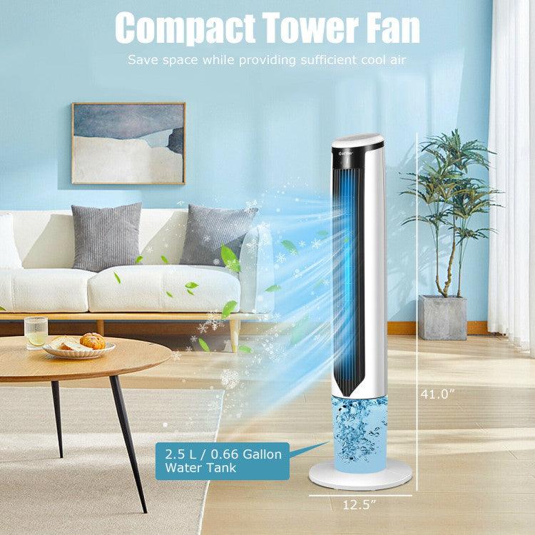 LazyCool™ 41 Inches Evaporative Air Cooler with 3 Modes and 3 Speeds - Lazy Pro