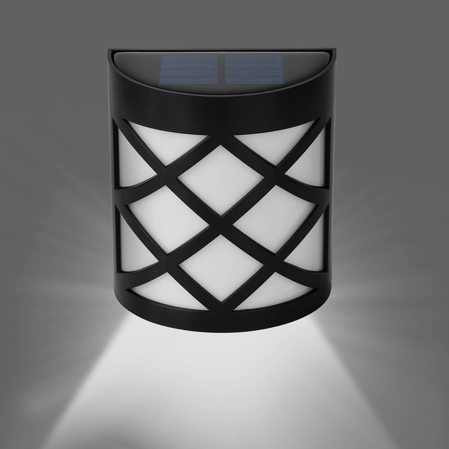 LazyDeck™ 4Pack Solar Powered LED Fence Lights Dusk To Dawn Sensor Fence Lamps - Lazy Pro