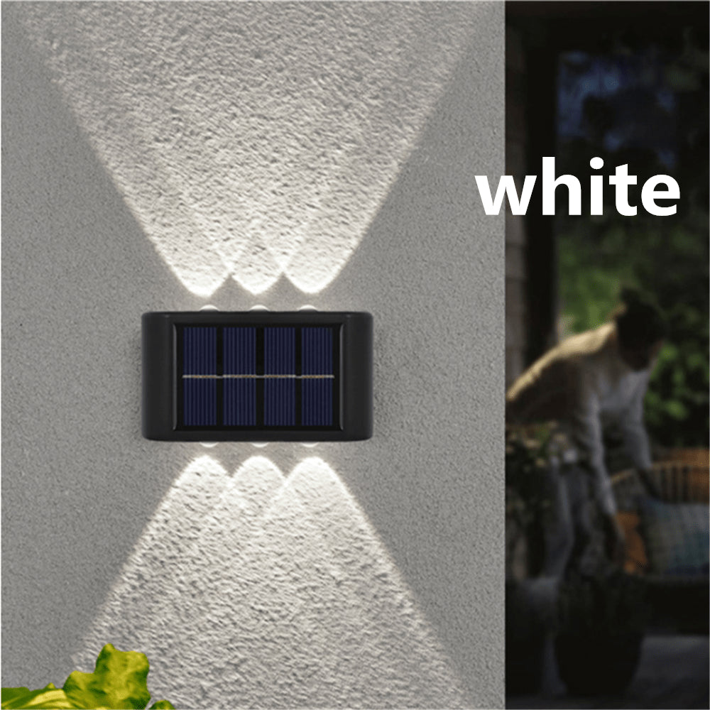 LazyDeck™ Waterproof Solar Wall Light - 6 LED Outdoor Decorative Lights for Courtyard; Street; Landscape; Garden - Lazy Pro