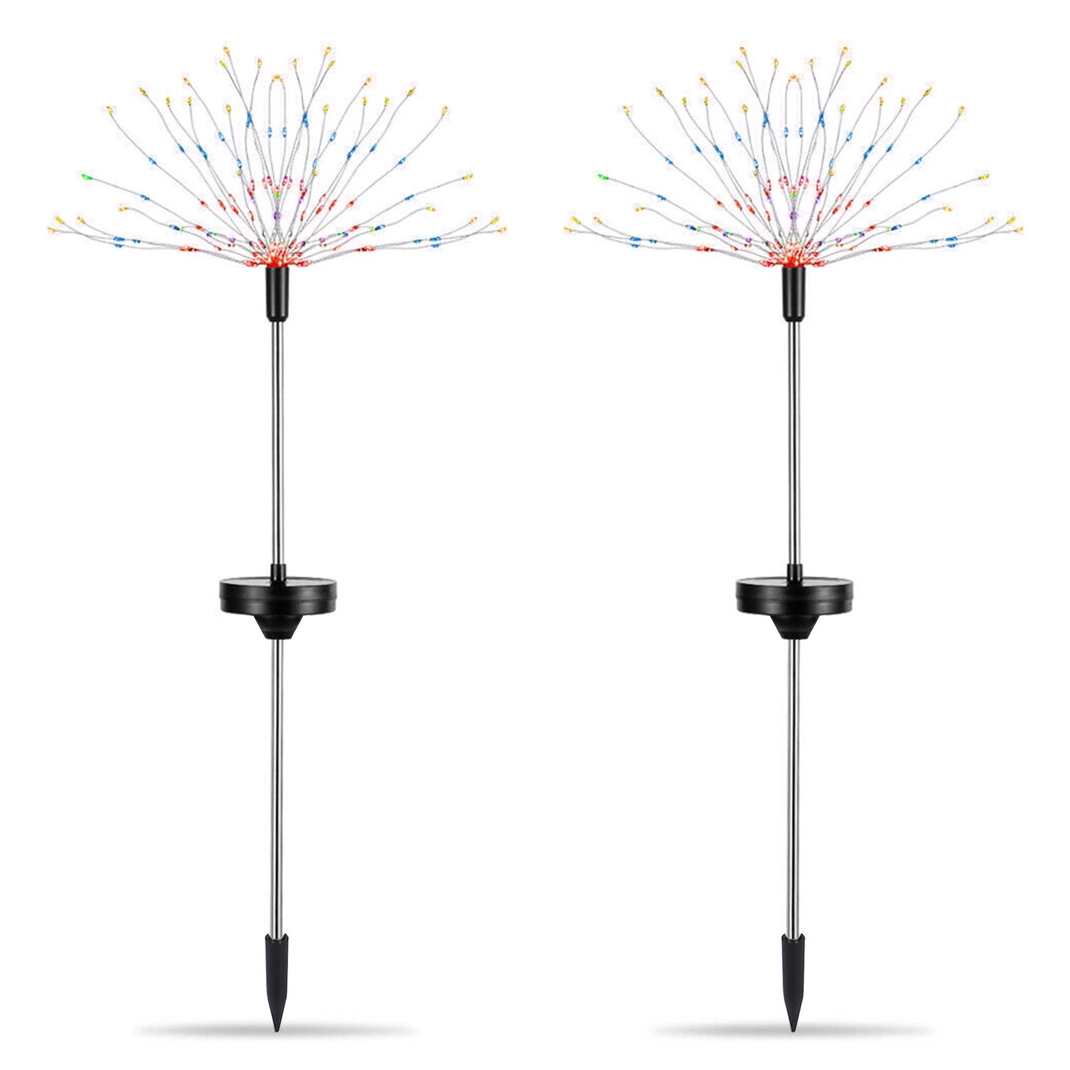 LazyDecorlight™ 2Pcs Solar Powered Starburst Lights 240 LEDs Firework Lamp Garden Path Decor Lights - Lazy Pro