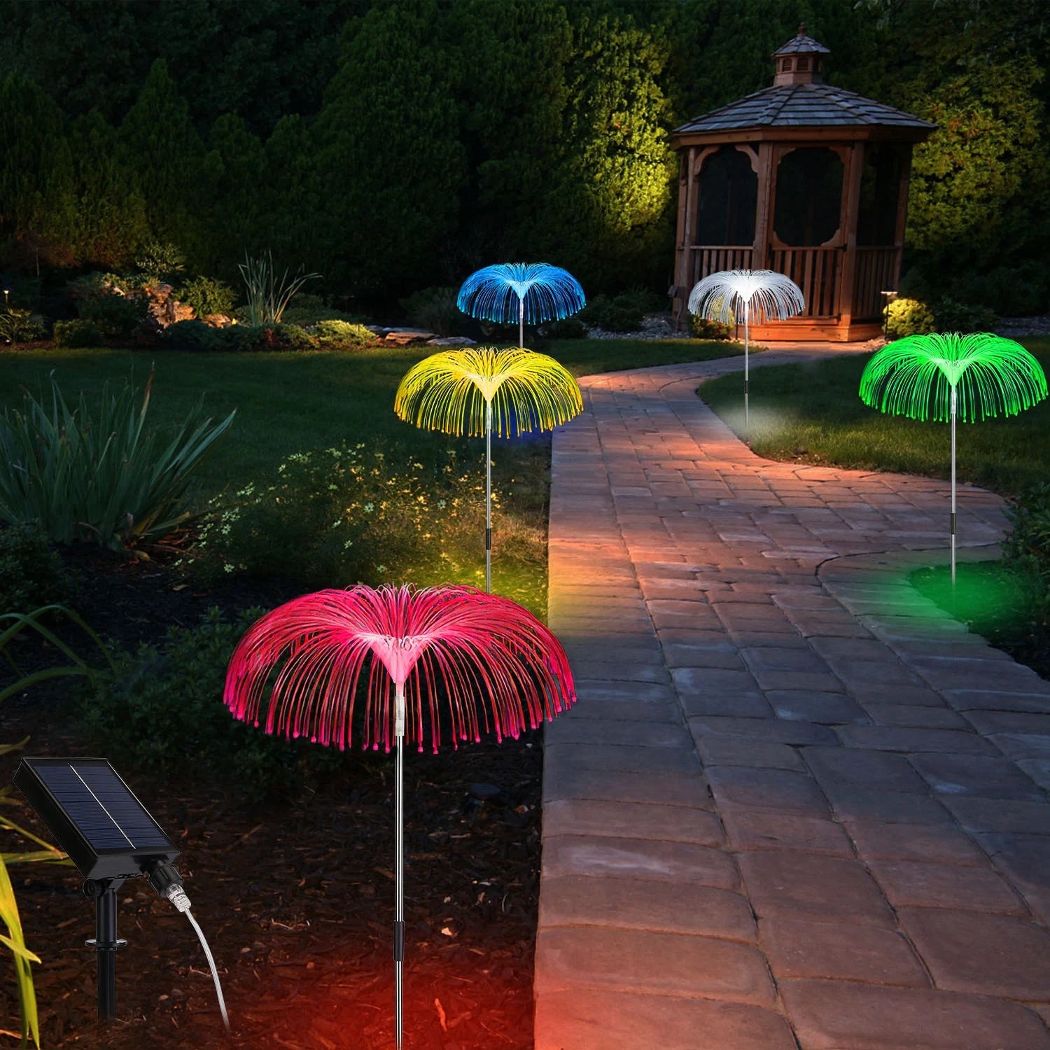 LazyDecorlight™ 5 In 1 Outdoor Solar Light Jellyfish Landscape Stake Decorative Lamp Light - Lazy Pro