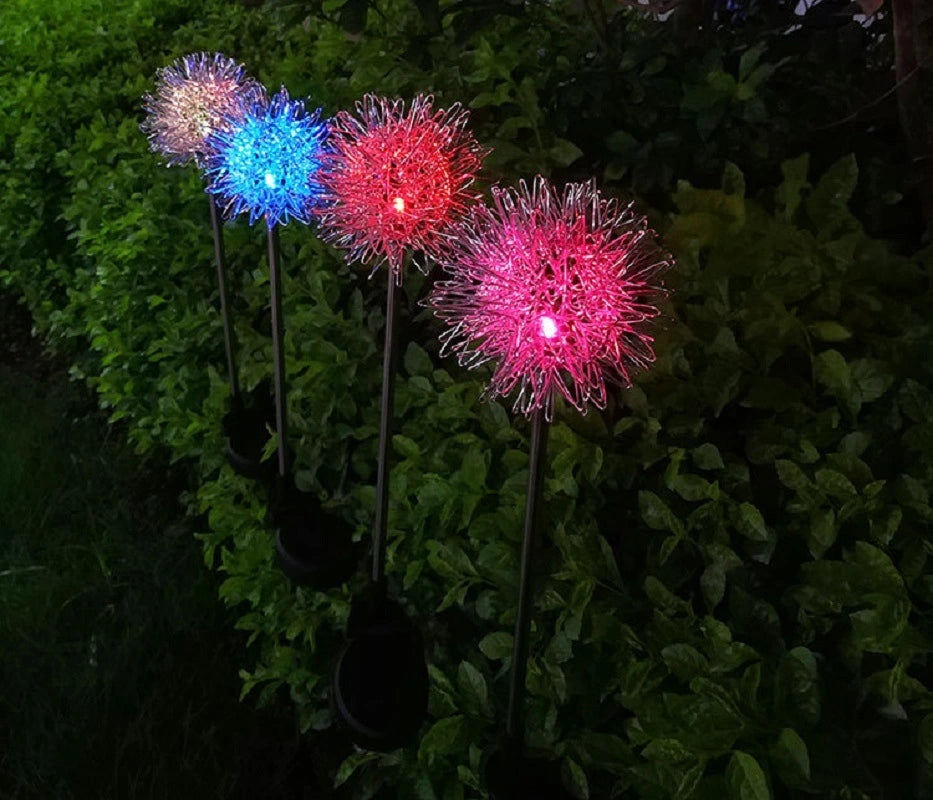 LazyDecorlight™ Garden LED Ball Dandelion Flower Stake Light Solar Energy Rechargeable - Lazy Pro