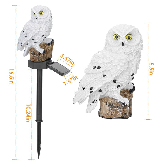 LazyDecorlight™ Solar Powered Owl Garden Light IP65 Waterproof LED Owl Landscape Lamp Decorative Lawn Lights