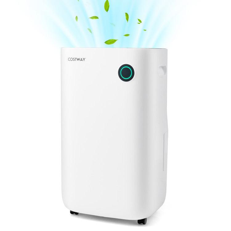 LazyDry™ 73 Pint Best Large Quiet Dehumidifier for Room Basements up to 4500 sq ft - Lazy Pro