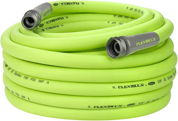 LazyFlex™ Garden Hose 5/8 in. x 75 ft., Heavy Duty, Lightweight, Drinking Water Safe, Salad Color, Pro Connectors - Lazy Pro