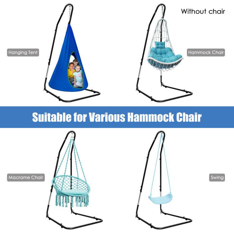 LazyHammocks™ Adjustable Hammock Chair Stand Steel Frame - Lazy Pro