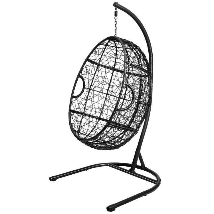 LazyHammocks™ Hanging Cushioned Hammock Chair with Stand - Lazy Pro