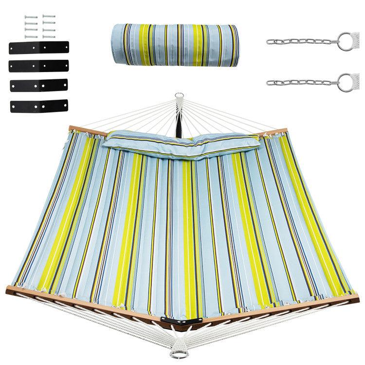 LazyHammocks™ Patio Hammock Foldable Portable Swing Chair Bed with Detachable Pillow - Lazy Pro