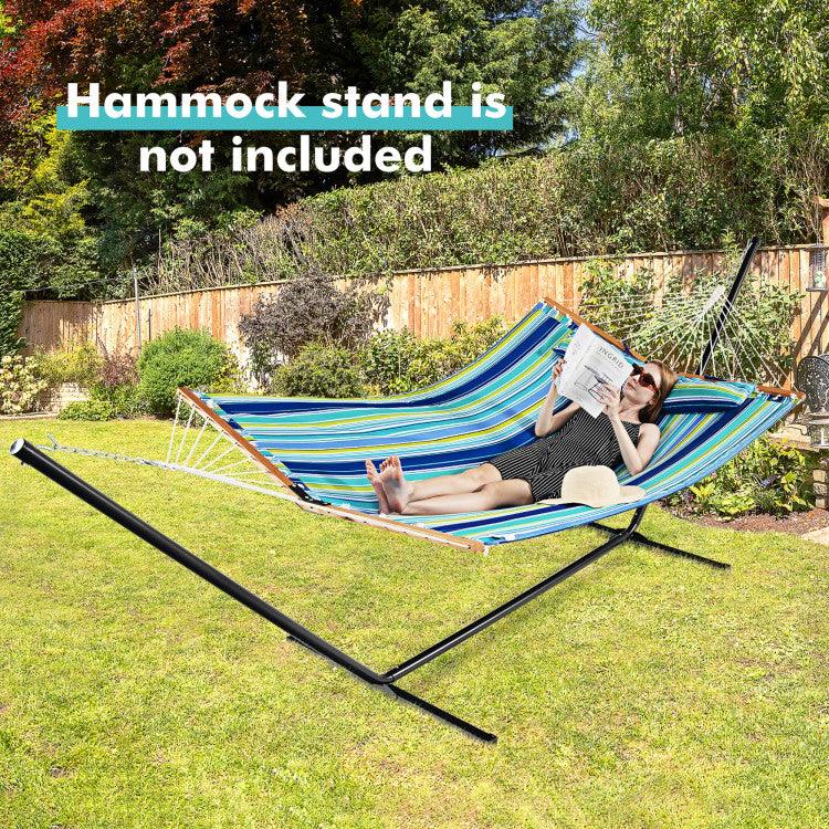 LazyHammocks™ Patio Hammock Foldable Portable Swing Chair Bed with Detachable Pillow - Lazy Pro