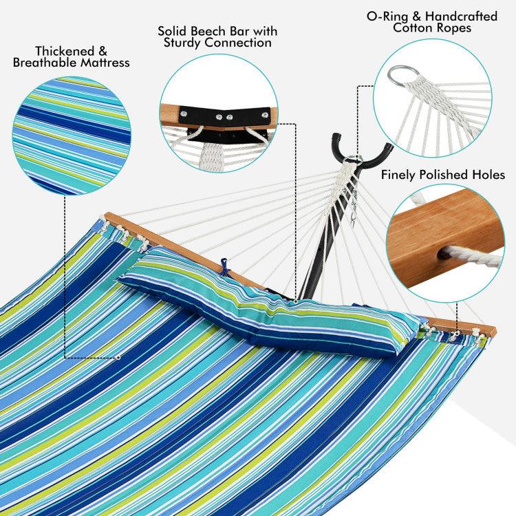 LazyHammocks™ Patio Hammock Foldable Portable Swing Chair Bed with Detachable Pillow - Lazy Pro